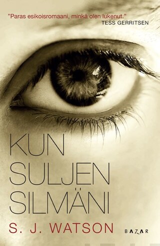 Kun suljen silmäni bookCoverFor