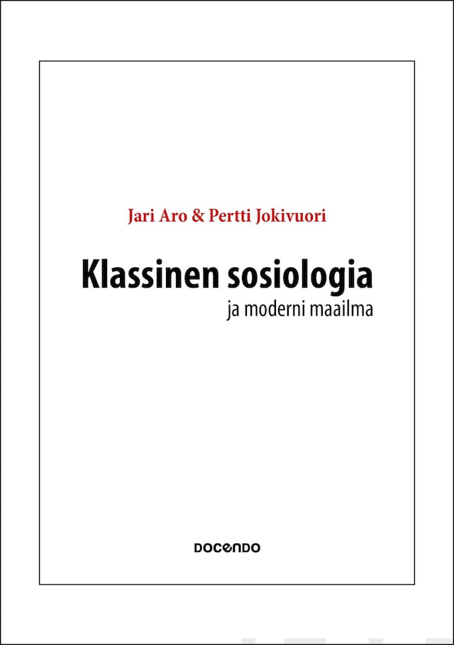 Boekomslag van Klassinen sosiologia ja moderni maailma