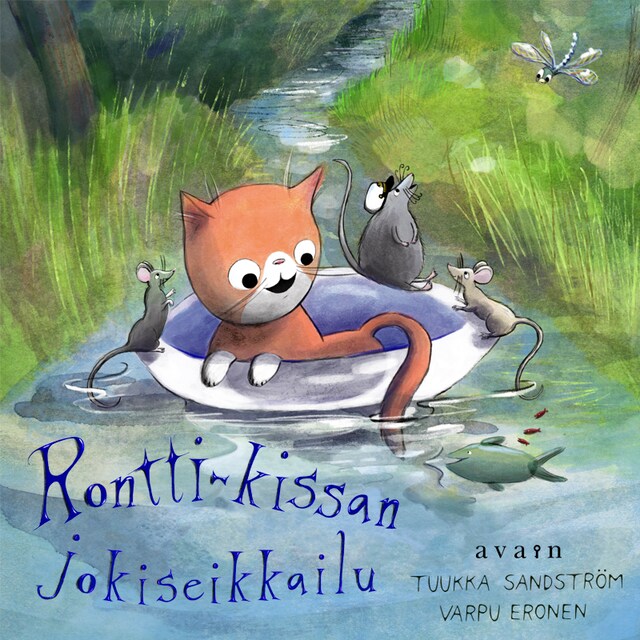 Kirjankansi teokselle Rontti-kissan jokiseikkailu