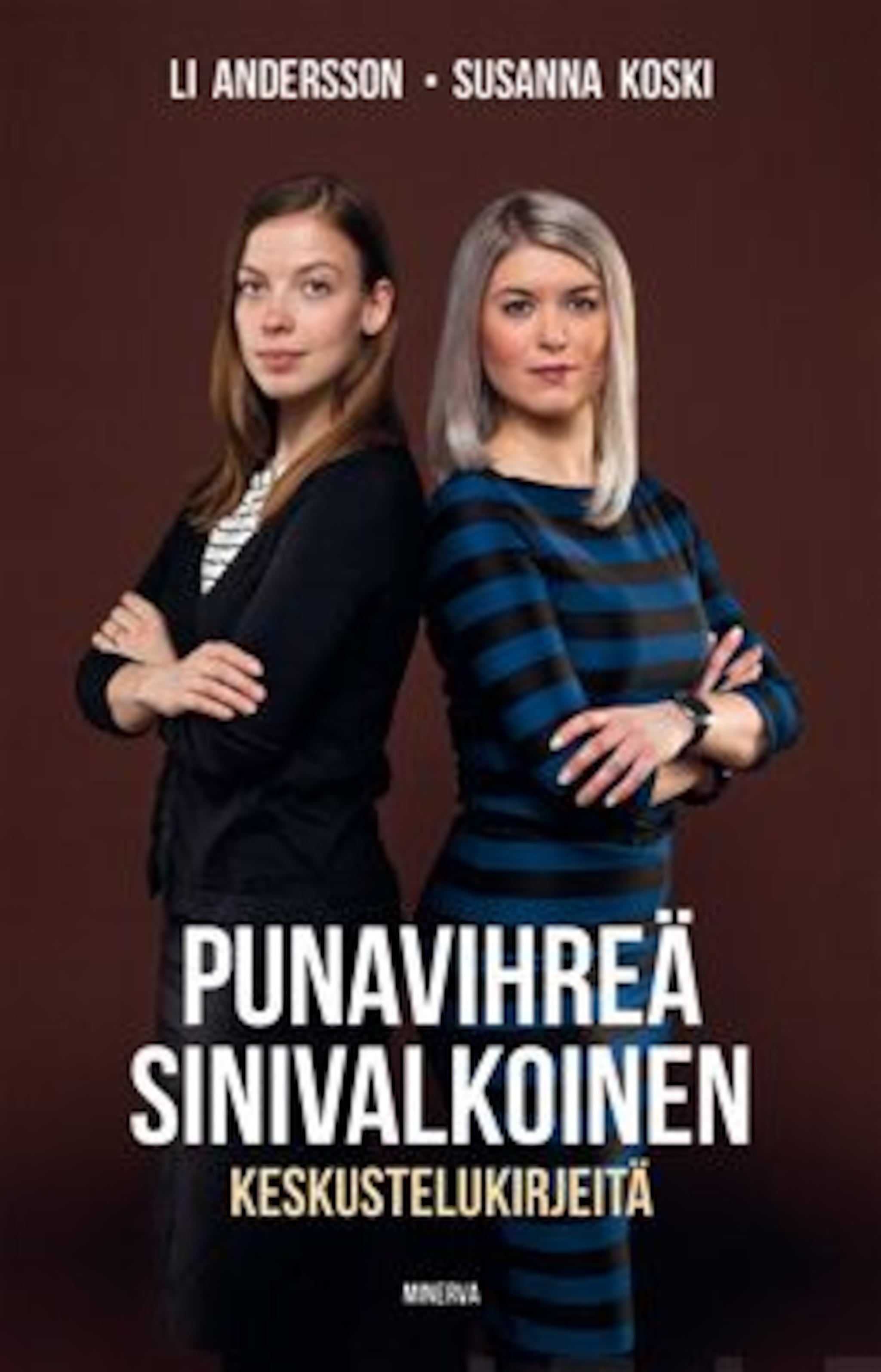 Punavihreä, sinivalkoinen