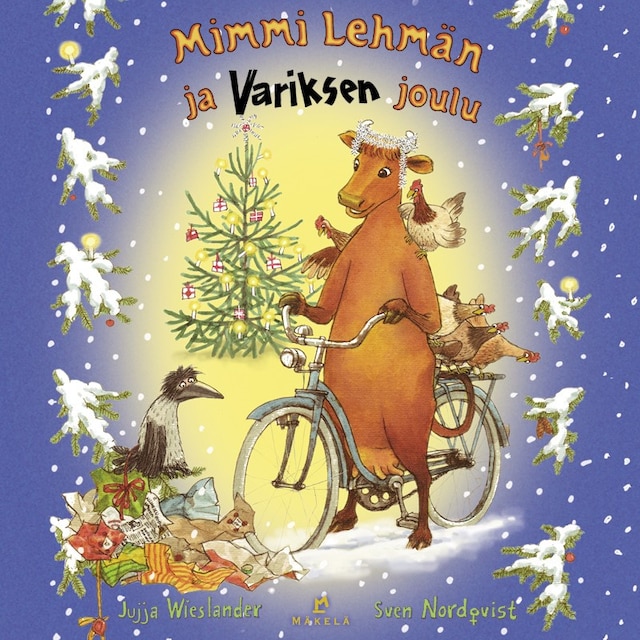 Copertina del libro per Mimmi Lehmän ja Variksen joulu