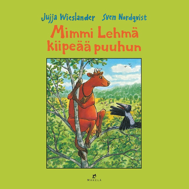 Buchcover für Mimmi Lehmä kiipeää puuhun