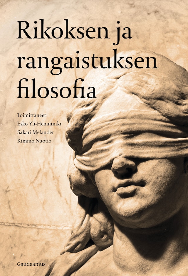 Kirjankansi teokselle Rikoksen ja rangaistuksen filosofia