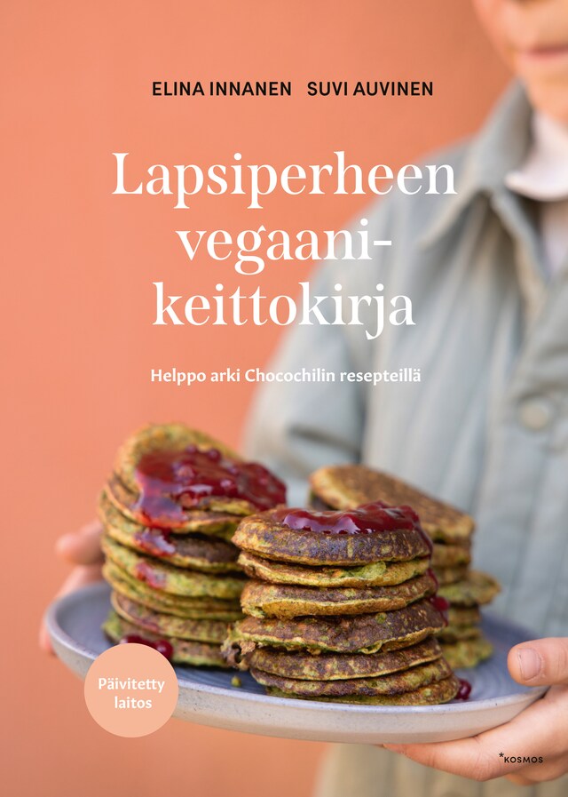 Boekomslag van Lapsiperheen vegaanikeittokirja (Päivitetty laitos)