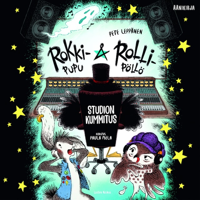 Kirjankansi teokselle Rokki-Pupu & Rolli-Pöllö - Studion kummitus