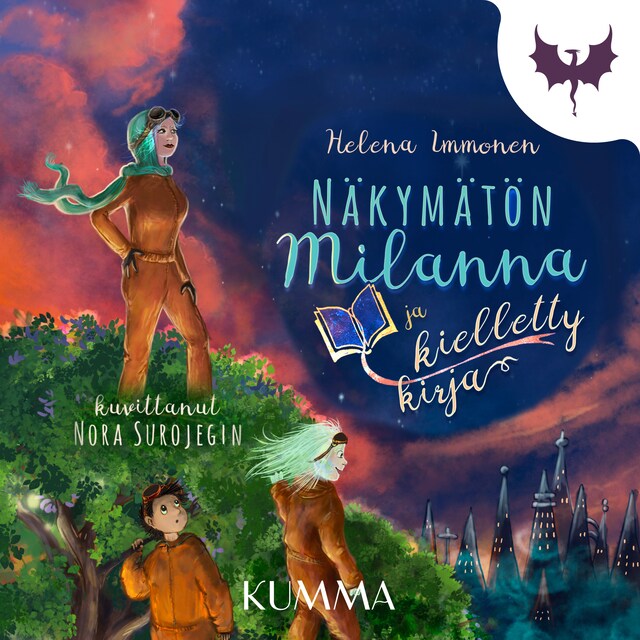 Book cover for Näkymätön Milanna ja kielletty kirja