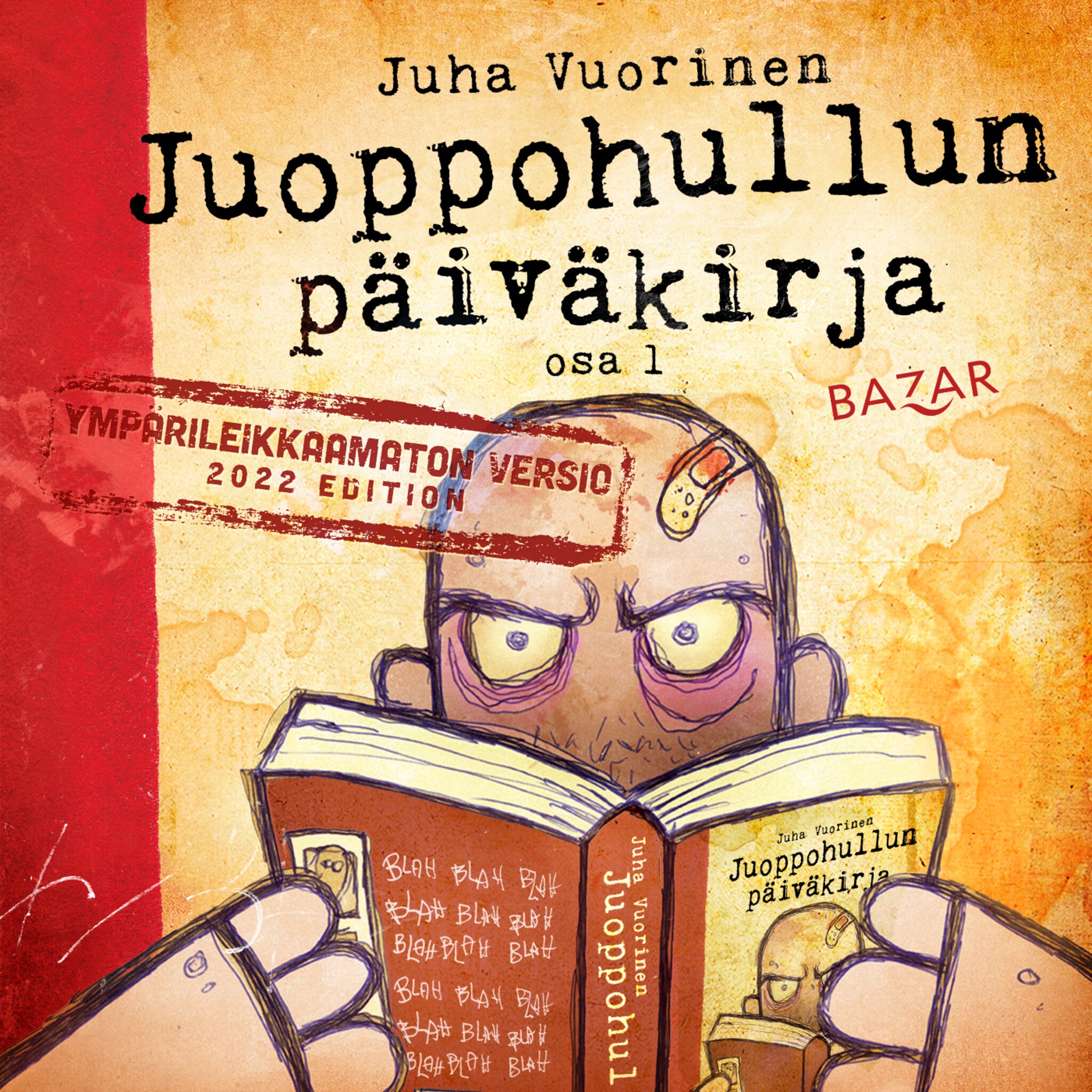 Äänikirjan Juoppohullun päiväkirja kansikuva