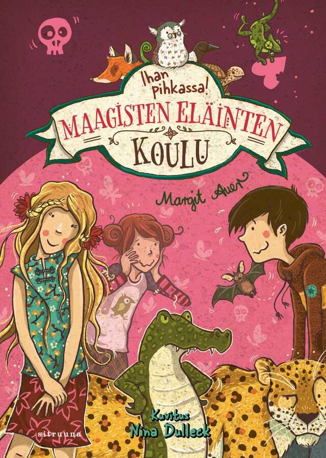 Book cover for Maagisten eläinten koulu 8 - Ihan pihkassa!