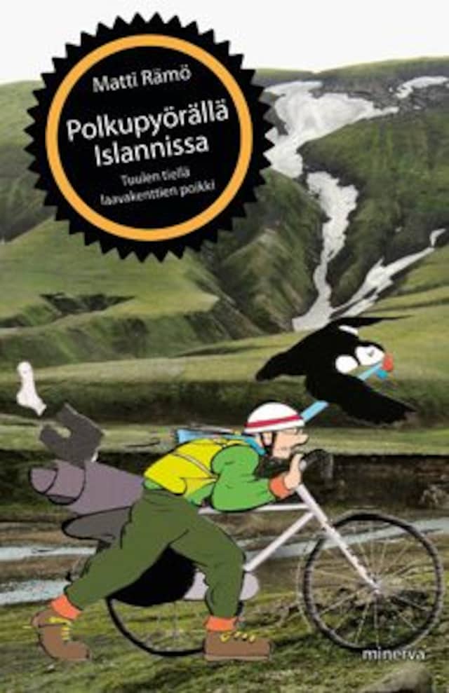 Book cover for Polkupyörällä Islannissa