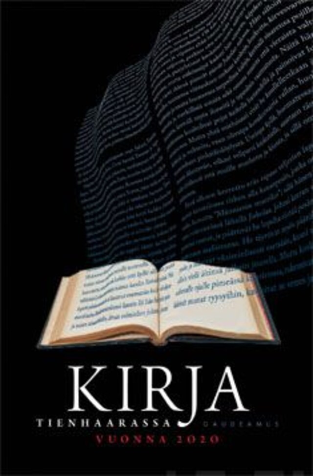 Book cover for Kirja tienhaarassa