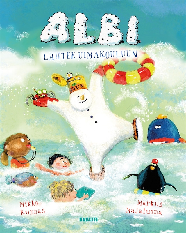 Buchcover für Albi lähtee uimakouluun