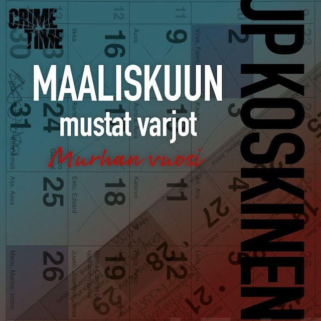 Book cover for Maaliskuun mustat varjot
