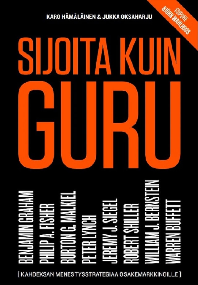 Copertina del libro per Sijoita kuin guru