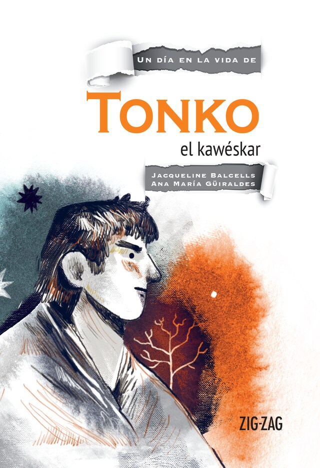 Portada de libro para Tonko, el kawéskar