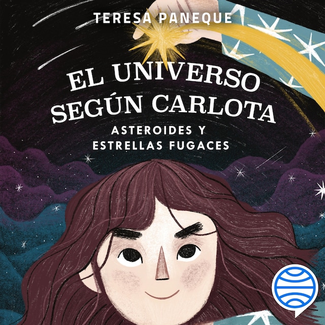 Book cover for El universo según Carlota - Asteroides y estrellas fugaces