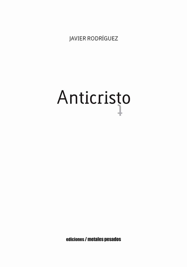 Book cover for Anticristo