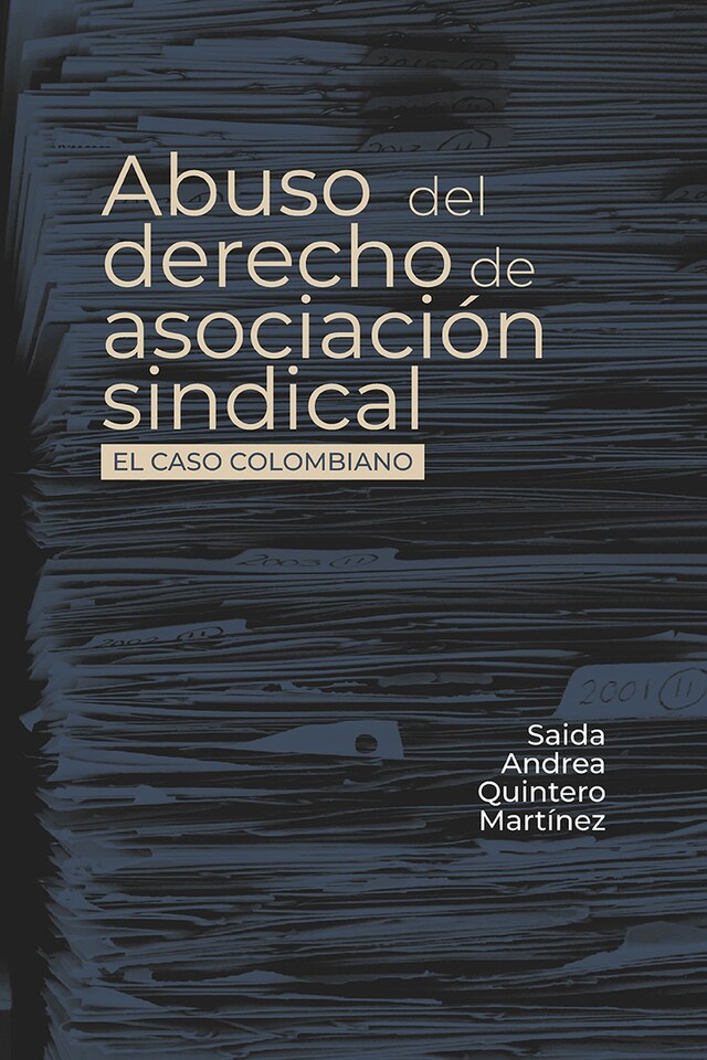 Buchcover für Abuso del derecho de asociación sindical