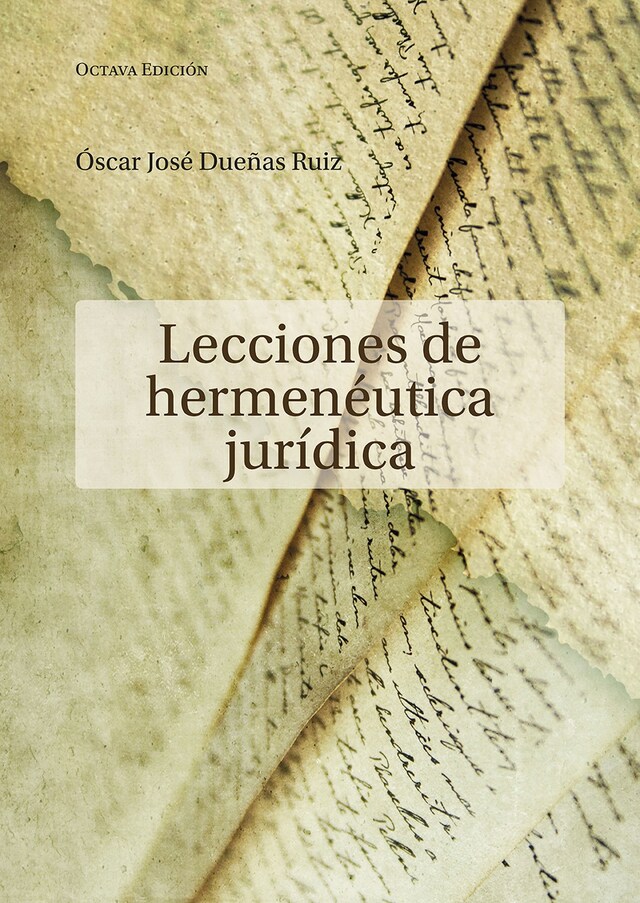 Portada de libro para Lecciones de hermenéutica jurídica