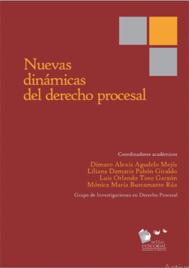 Kirjankansi teokselle Nuevas dinámicas del derecho procesal