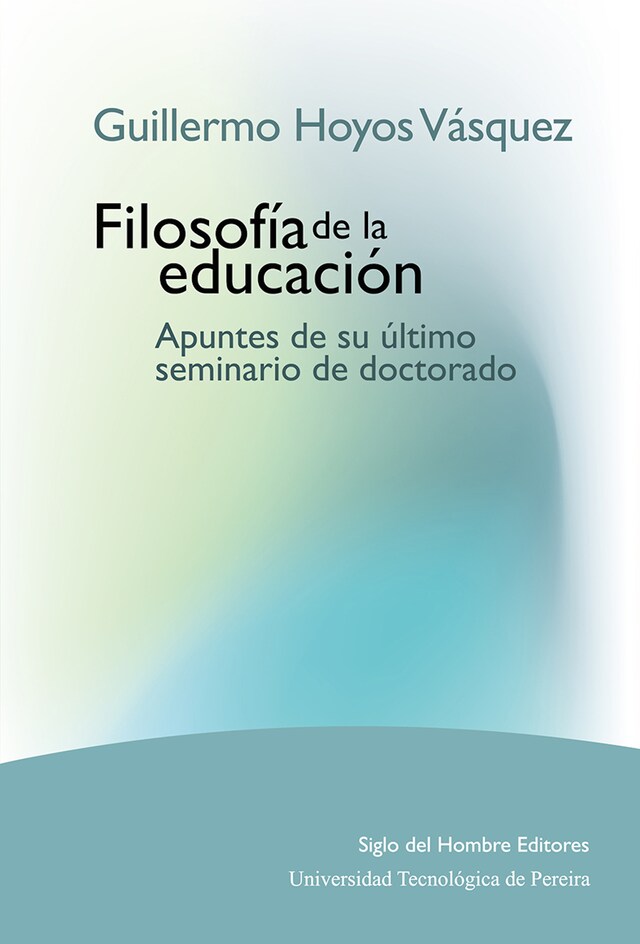 Book cover for Filosofía de la educación