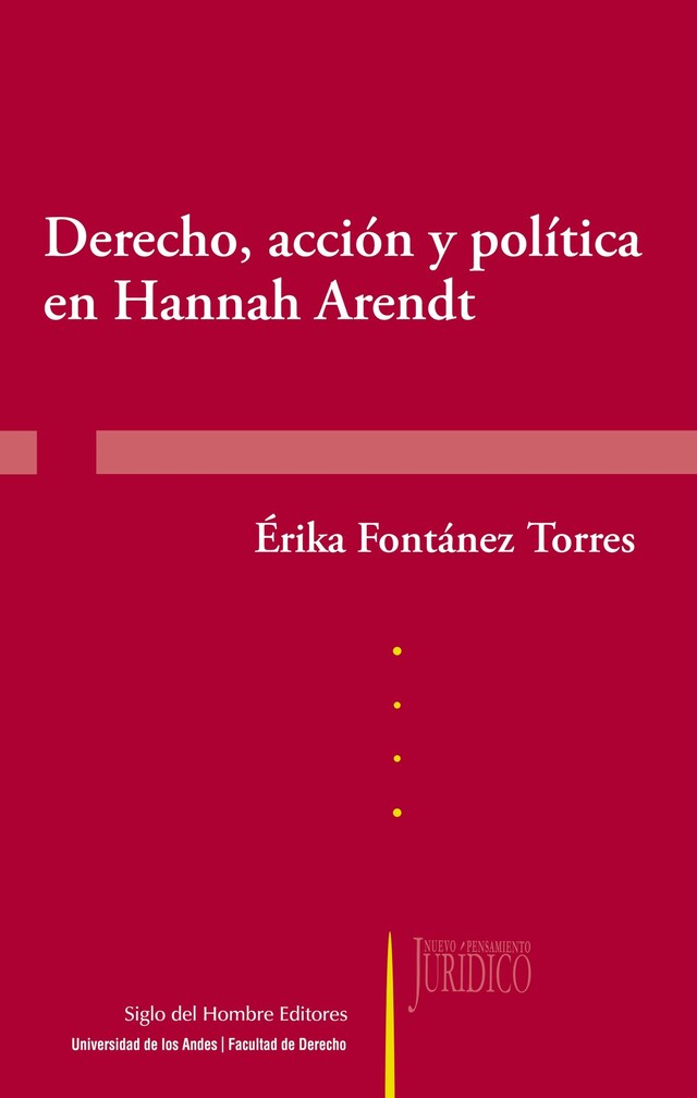 Buchcover für Derecho, acción y política en Hannah Arendt