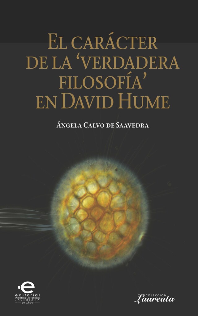 Copertina del libro per El carácter de la "verdadera filosofía" en David Hume