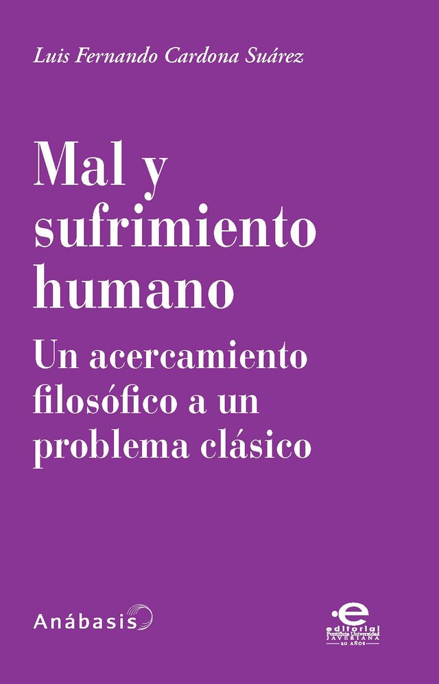 Book cover for Mal y sufrimiento humano