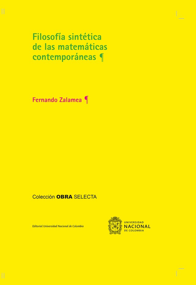 Buchcover für Filosofía sintética de las matemáticas contemporáneas