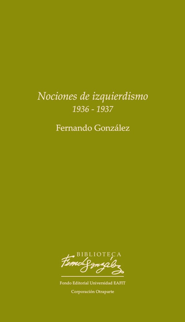 Kirjankansi teokselle Nociones de izquierdismo