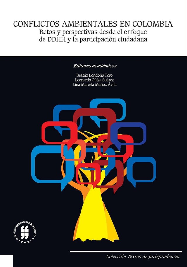 Buchcover für Conflictos ambientales en Colombia: Retos y perspectivas desde el enfoque de DDHH y la participación ciudadana