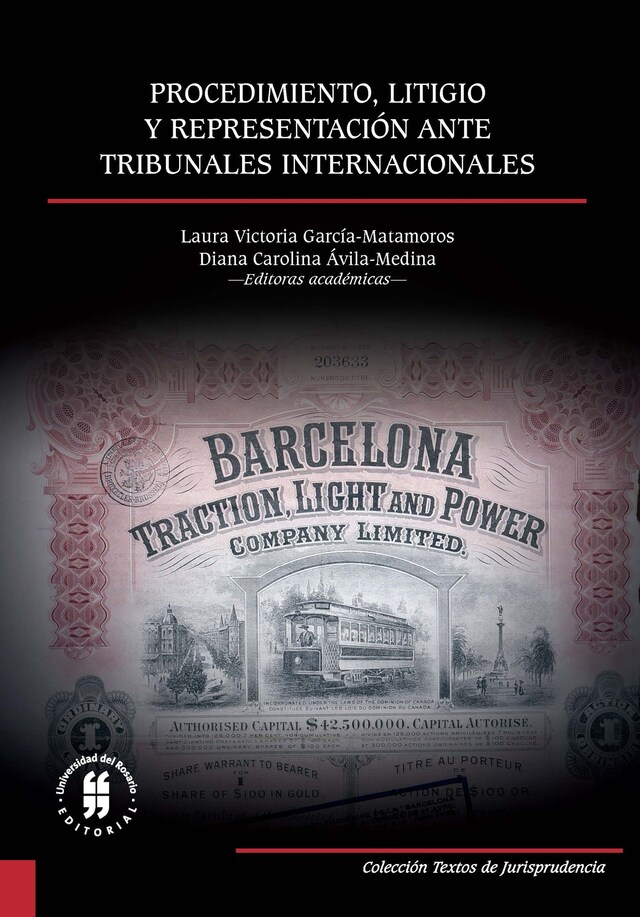 Copertina del libro per Procedimiento, litigio y representación ante tribunales internacionales