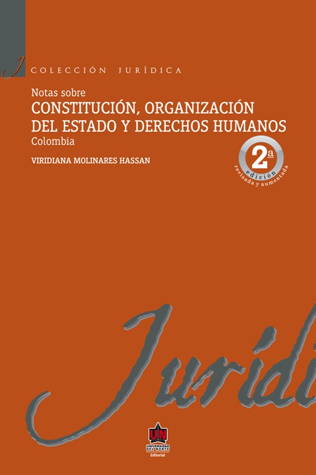 Kirjankansi teokselle Notas sobre constitución, organización del estado y derechos humanos