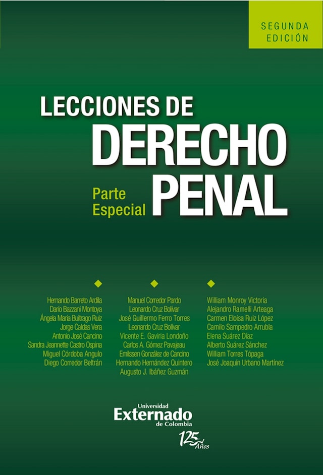 Book cover for Lecciones de derecho penal. Parte especial