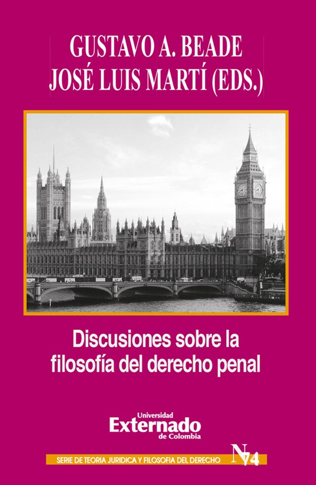 Couverture de livre pour Discusiones sobre la filosofía del derecho penal