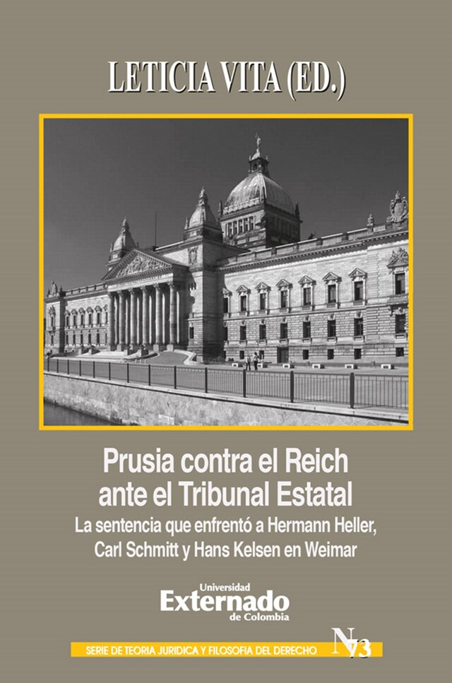 Boekomslag van Prusia contra el Reich ante el Tribunal Estatal