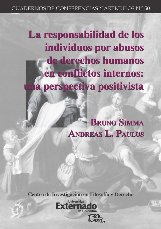 Kirjankansi teokselle La responsabilidad de los individuos por abusos de derechos humanos en conflictos internos