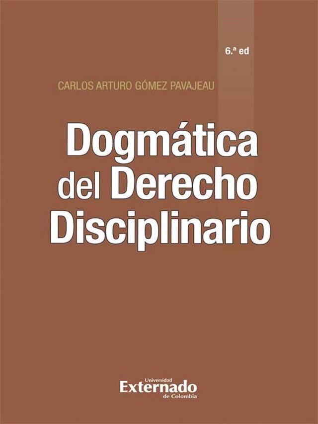 Book cover for Dogmática del Derecho Disciplinario (6ª edición)