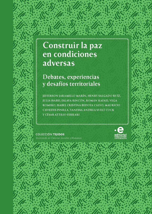 Boekomslag van Construir la paz en condiciones adversas