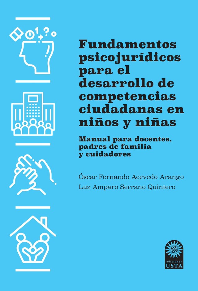 Kirjankansi teokselle Fundamentos psicojurídicos para el desarrollo de competencias ciudadanas en niños y niñas