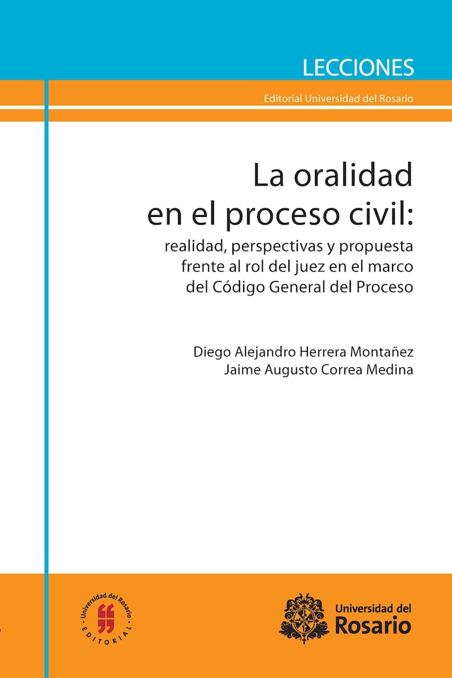 Kirjankansi teokselle La oralidad en el proceso civil