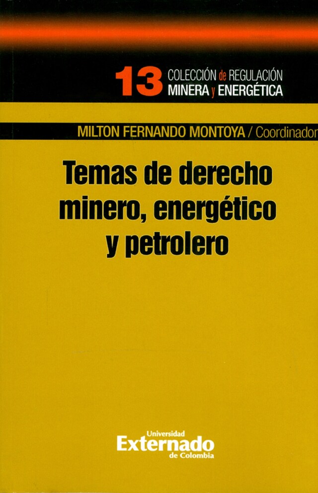 Kirjankansi teokselle Temas de derecho minero, energético y petrolero