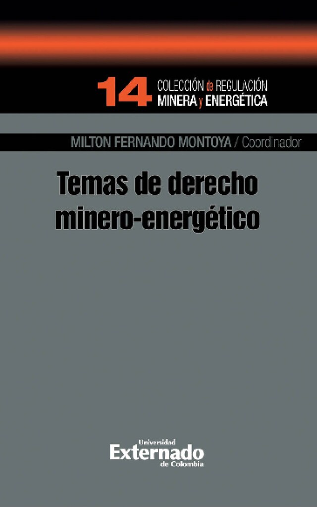 Kirjankansi teokselle Temas de derecho minero-energético