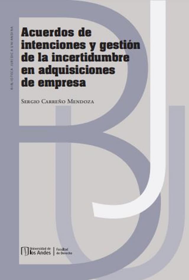 Portada de libro para Acuerdos de intenciones y gestión de la incertidumbre en adquisiciones de empresa