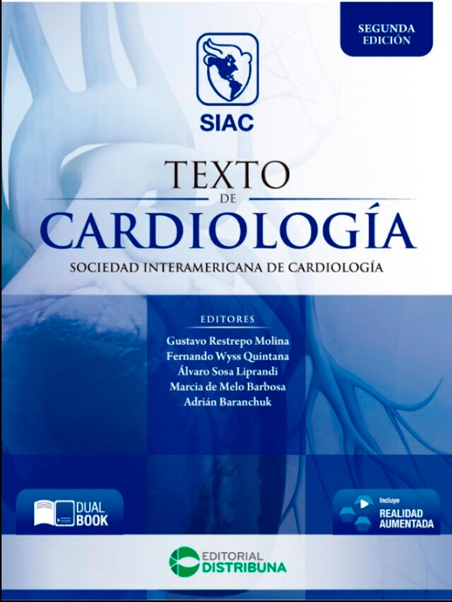 Kirjankansi teokselle Texto de Cardiología - Sociedad Interamericana de Cardiología - Segunda Edición