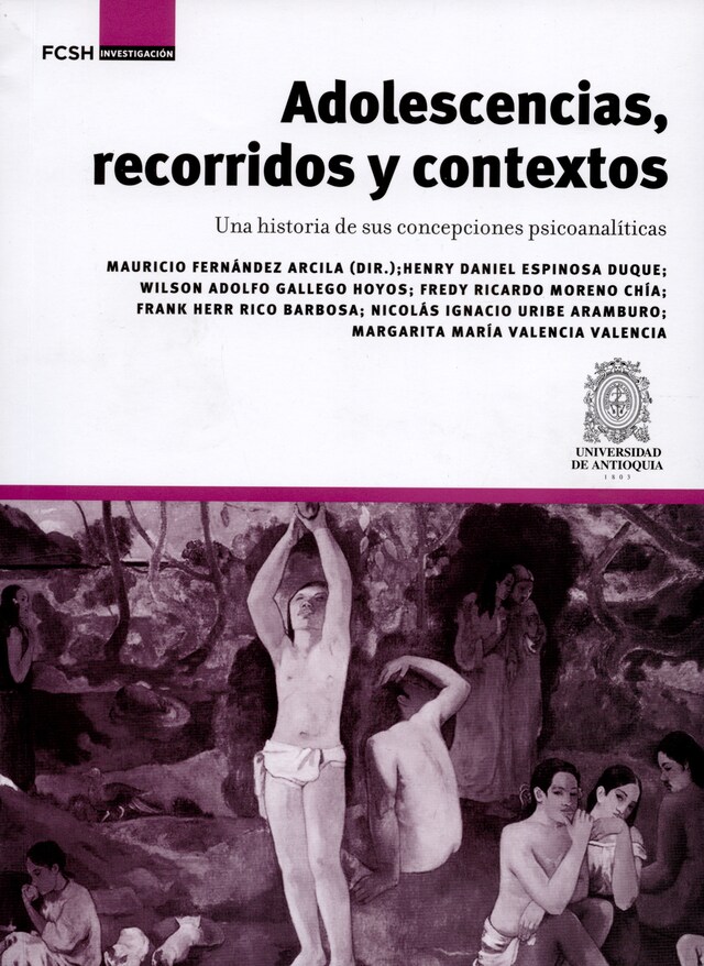 Kirjankansi teokselle Adolescencias, recorridos y contextos