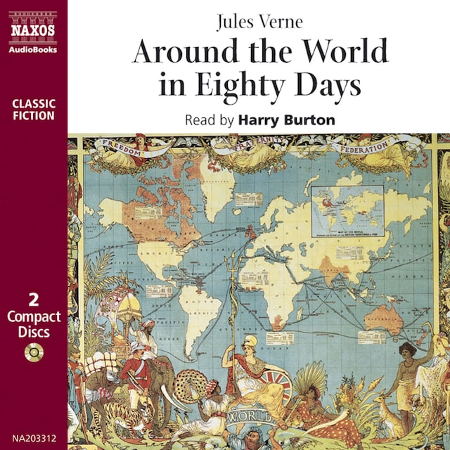 Bogomslag for Around the World in Eighty Days : Abridged