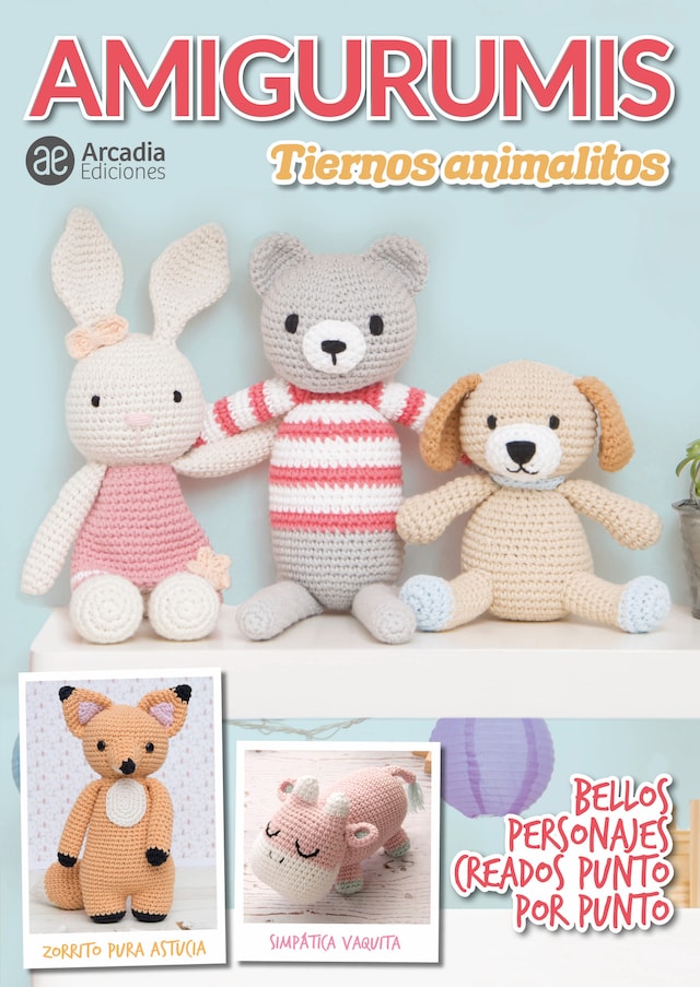 Book cover for Amigurumis. Tiernos animalitos