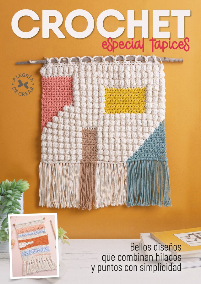 Portada de libro para Crochet especial tapices