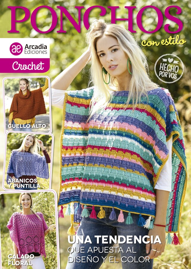 Book cover for Crochet Ponchos con estilo