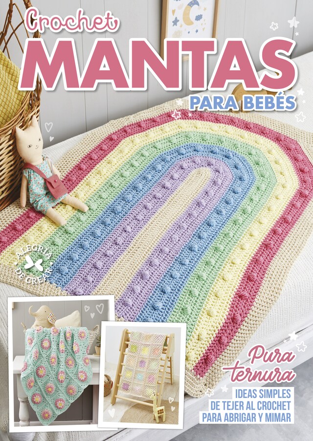 Portada de libro para Crochet Mantas para bebés